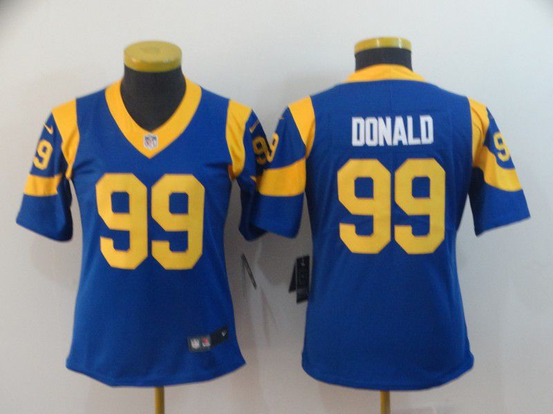 Women Los Angeles Rams #99 Donald Blue Nike Vapor Untouchable Limited Player NFL Jerseys->kansas city chiefs->NFL Jersey